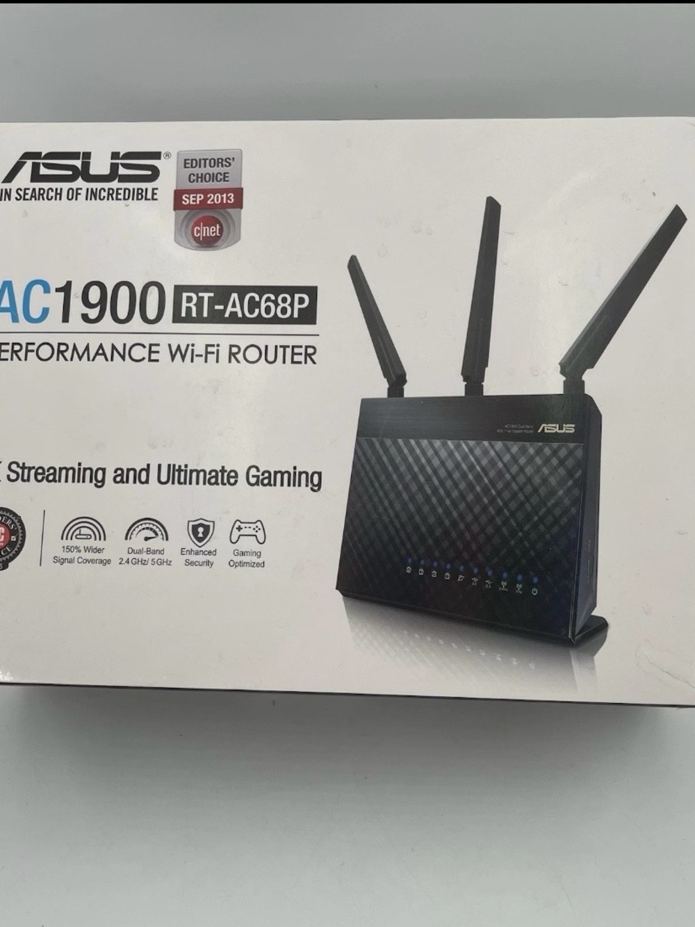 ASUS RT AC68P 802.11ac Wireless AC1900 Dual Band Gigabit Router- Sealed